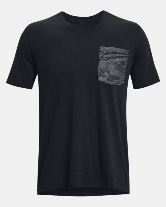 Men's UA Outdoor Pocket T-Shirt in Black image number 4
